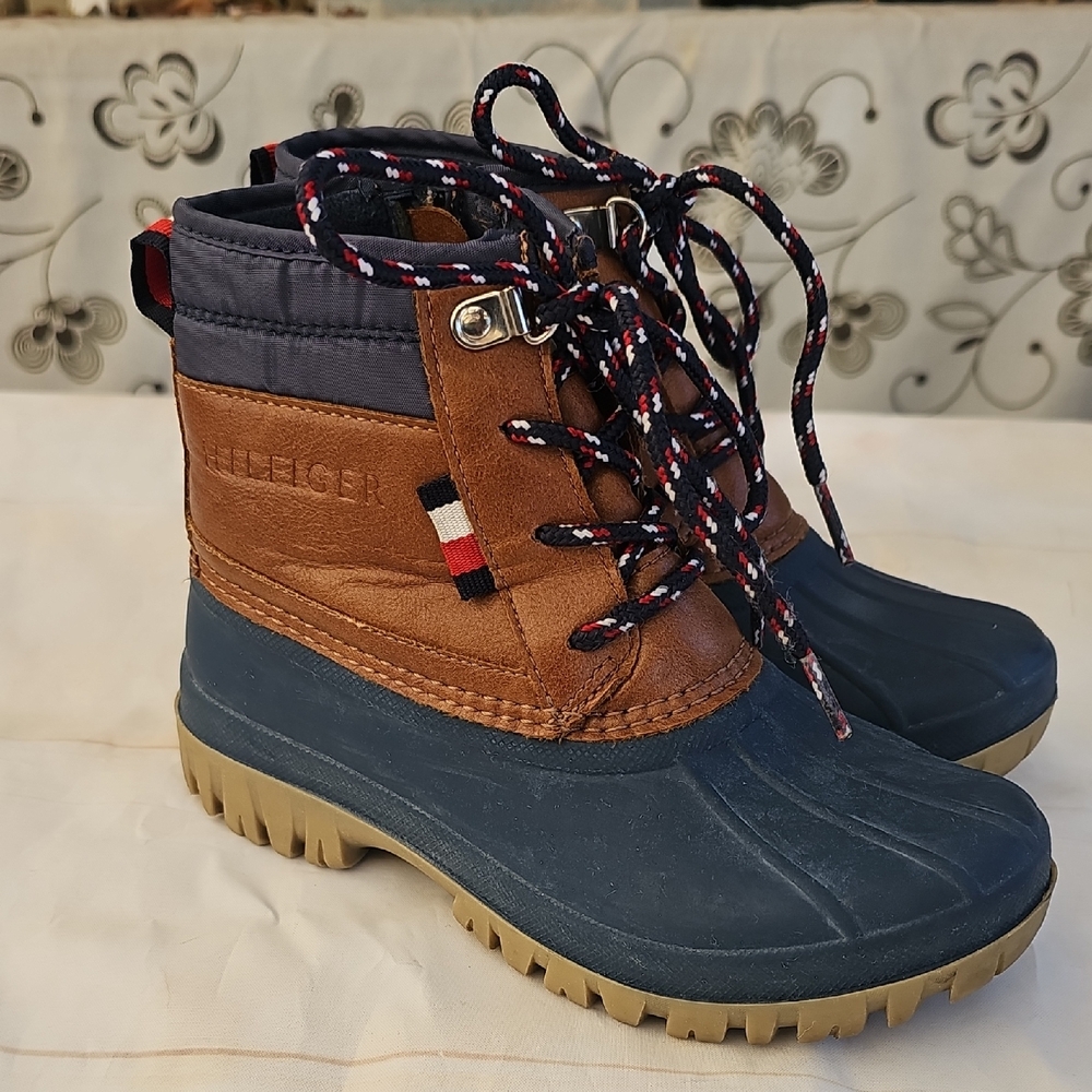 Tommy Hilfiger Brown, Navy and Tan Kids' Rain & Snow Boots